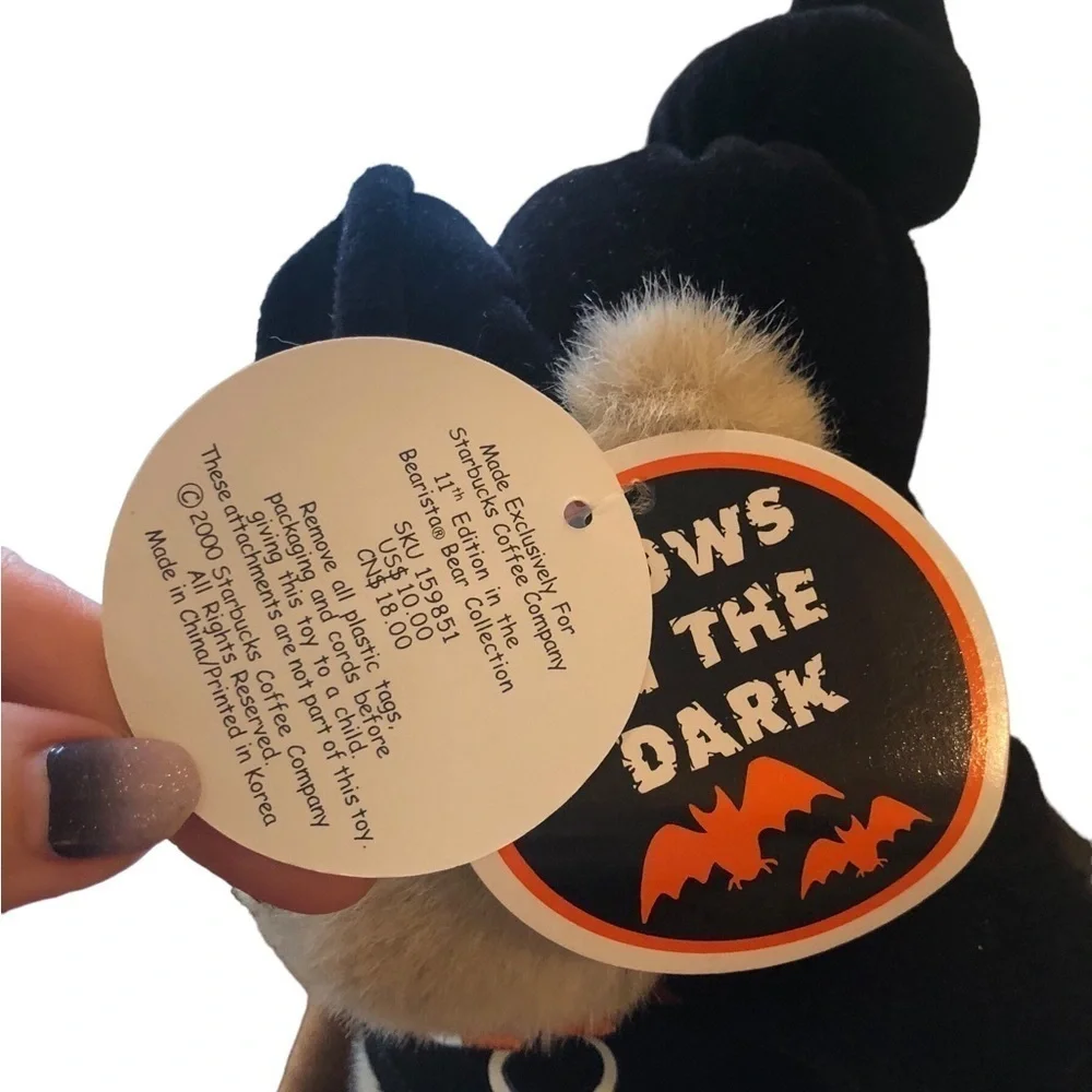 Starbucks Bearista Bear Witch Halloween Boo 2000 11th Edition Barista Plush